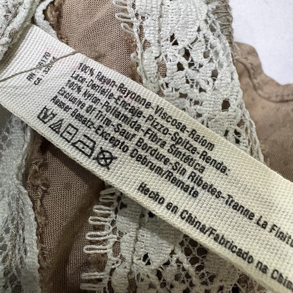 Free People Intimately Tunic Top Women's Small Lace Trim Ombré Sleeveless Tank - Picture 3 of 7